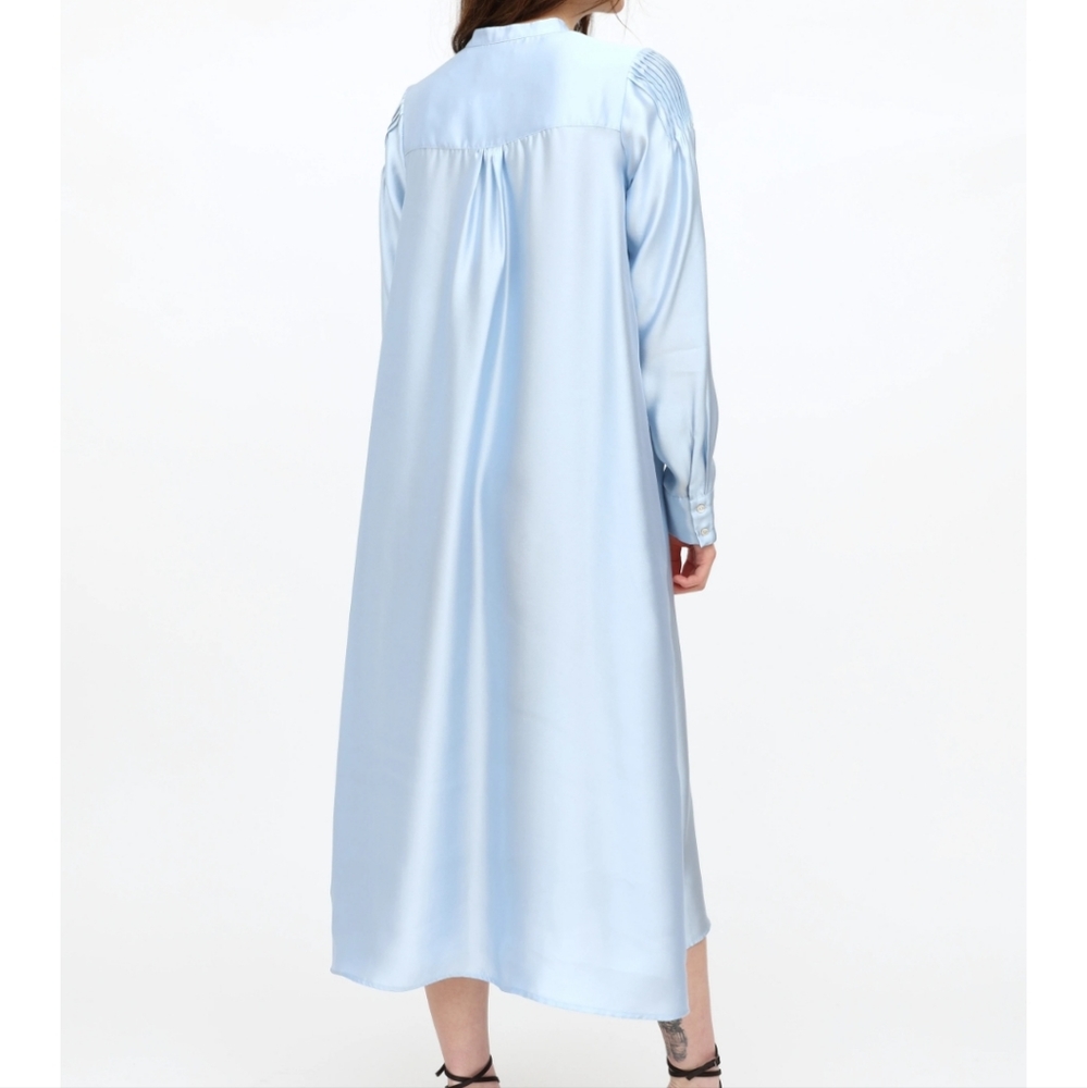 Birgitte Herskind Blue Stella Maxi Shirt Dress Size 34 - Picture 6 of 16